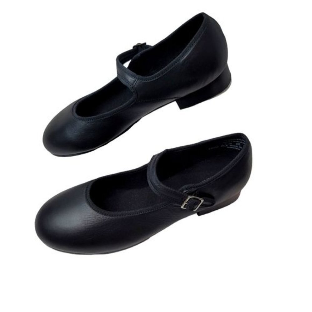 Capezio Black Mary Jane Tap Shoes Size 7.5 M